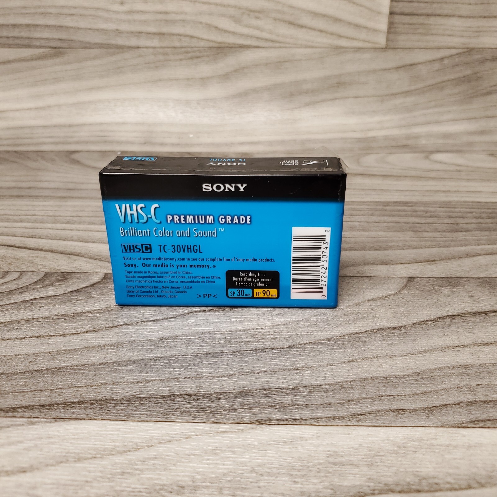 New Sony VHSC TC30VHG 30 min. Camcorder Video Cassette Tapes Sealed