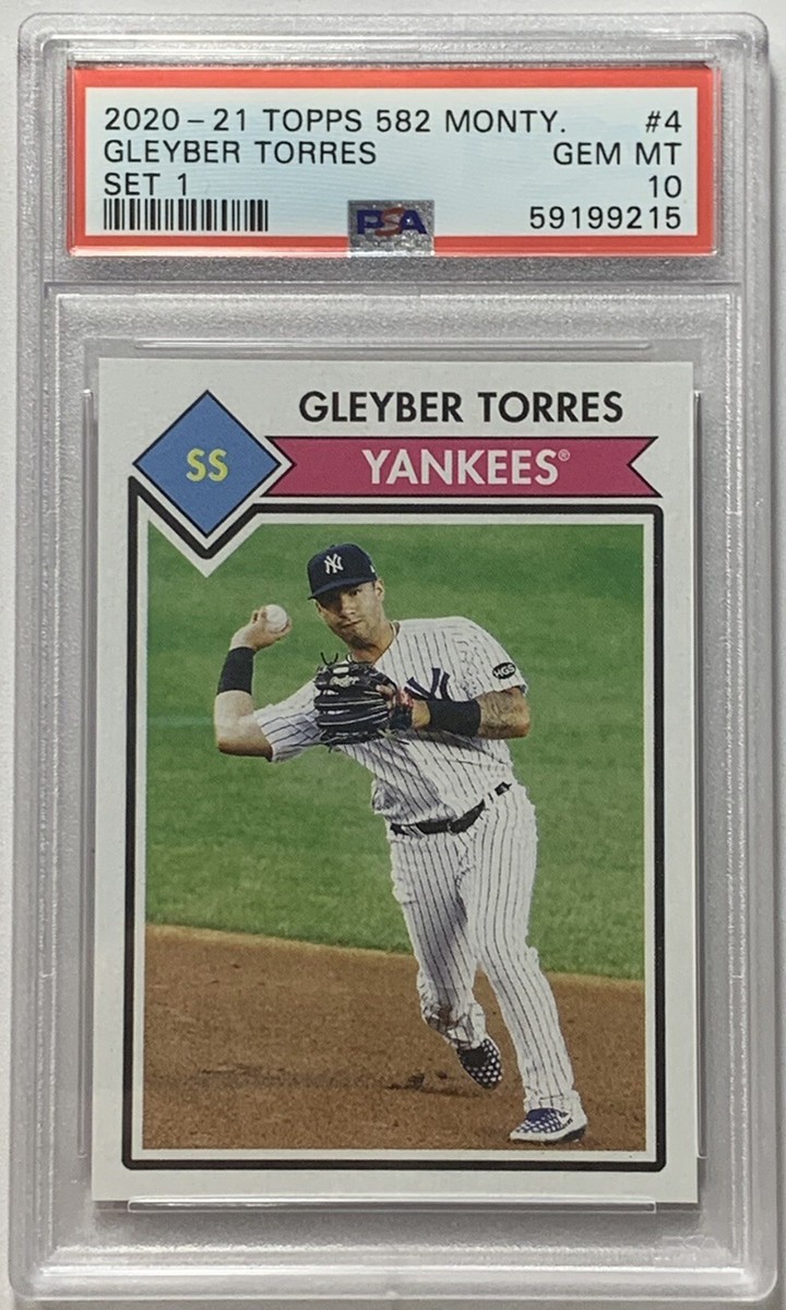 その他 MLB Gleyber Torres Sapphire PSA 10 Gleyber Torres 2020-21 Topps 582 Montgomery Club Set 1 PSA 10 Gem
