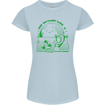 Climate Change Keep the Planet Clean Womens Petite Cut T-Shirt