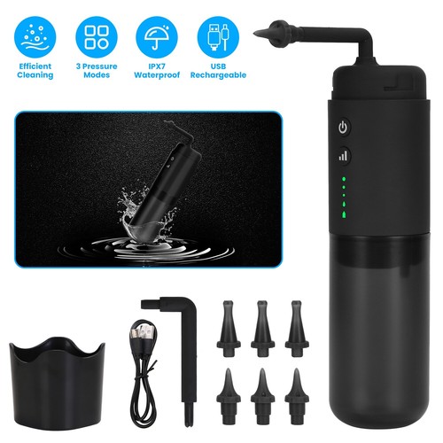 Electric Ear Wax Removal Tool Water Powered Ear Cleaner Ear Cleaning Kit 6 Tips - Picture 3 of 14