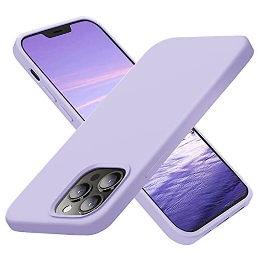 Designed for iPhone 13 Pro Max Case, Silicone Ultra Slim Clove Purple