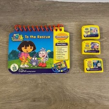 Leap Frog Lot of My First Leap Pad Interactive Book and 3 Cartridges READ