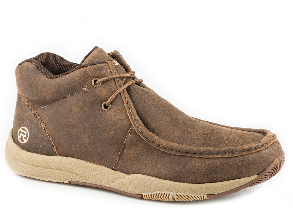 Roper Mens Brown Leather Clearcut Vintage Ankle Boots | eBay display picture 2