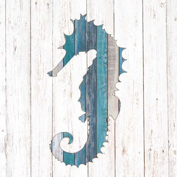 "20 Servietten \"Seahorse\" \"Seepferdchen\" Shabby*Maritim*Holzwand*Beach*33X33"-image