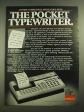 1980 Sharp Memowriter EL-7000 Ad - The Pocket Typewriter