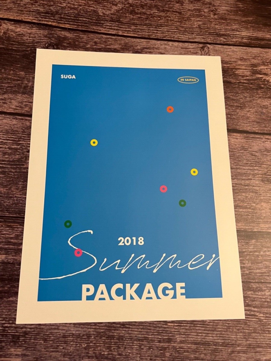 BTS 2018 Summer Package in Saipan Suga Official Mini Poster