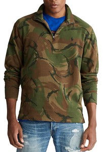 half zip camo pullover