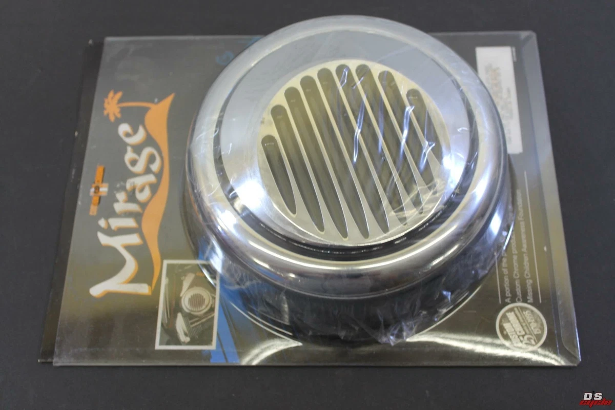 CUSTOM CHROME HARLEY 27 171 MIRAGE CHROME AIR CLEANER COVER WITH