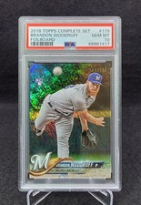 2018 Brandon Woodruff Topps Foilboard # 169/190 PSA 10 RARE
