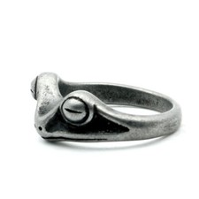 Retro Silver Cute Frog Ring Stainless Steel Frog Fashion Ring Boy's Girl's Gift