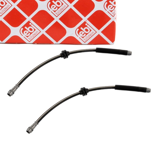 2X febi Bremsschlauch Bremsleitung FüR Mercedes E-KLASSE W211 S211 4-Matic Vorne-image