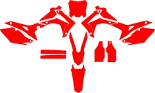 HONDA CRF 450 / 2017 2018 2019 2020 vector template a escala 1:1