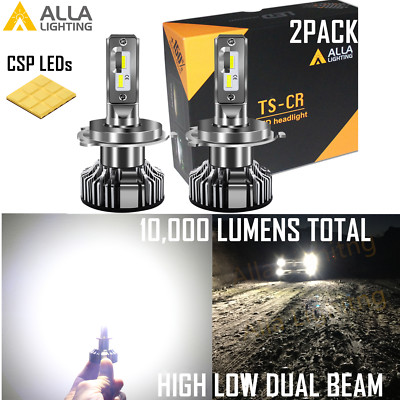 Alla Lighting LED H4 Headlight Bulb High Low Beam Super Bright White