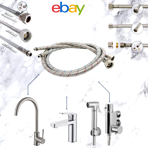 Basin Hose Pipe Flexible Tap Connectors Flexi Tails Monobloc Mixer Tap