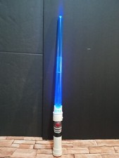 2009 Hasbro C-2822A Star Wars Blue Lightsaber Light Sound Working