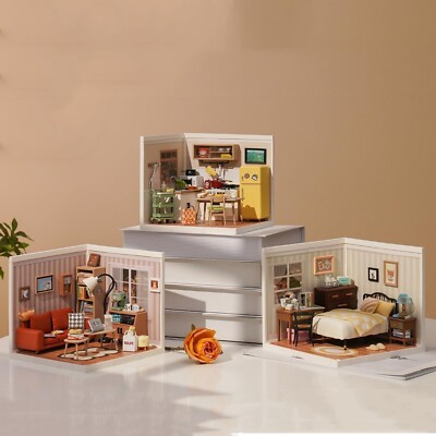 Rolife DIY Building Blocks House Kit Cute Kids Gifts DIY Toys Tiny Room with LED