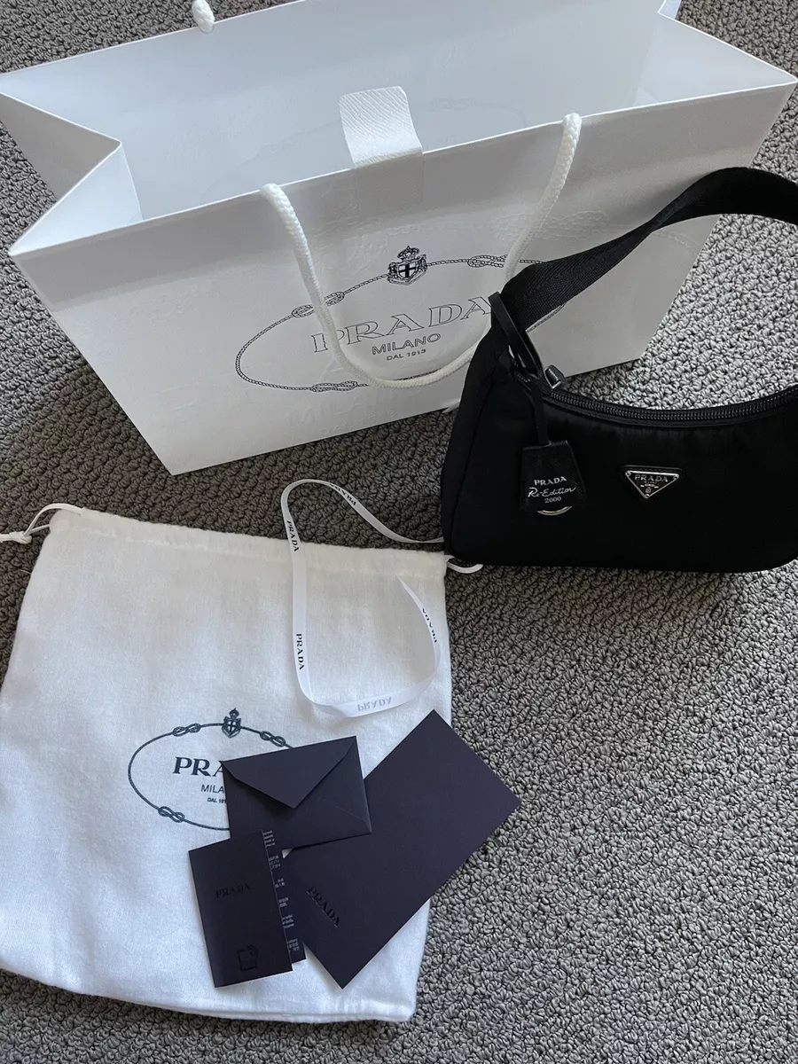 White Re-nylon Prada Re-edition 2000 Mini-bag