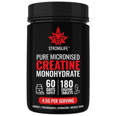 Kreatin Monohydrat - 180 Tabletten 4500mg - Mikronisiertes Kreatin 4 Muskelwachstum