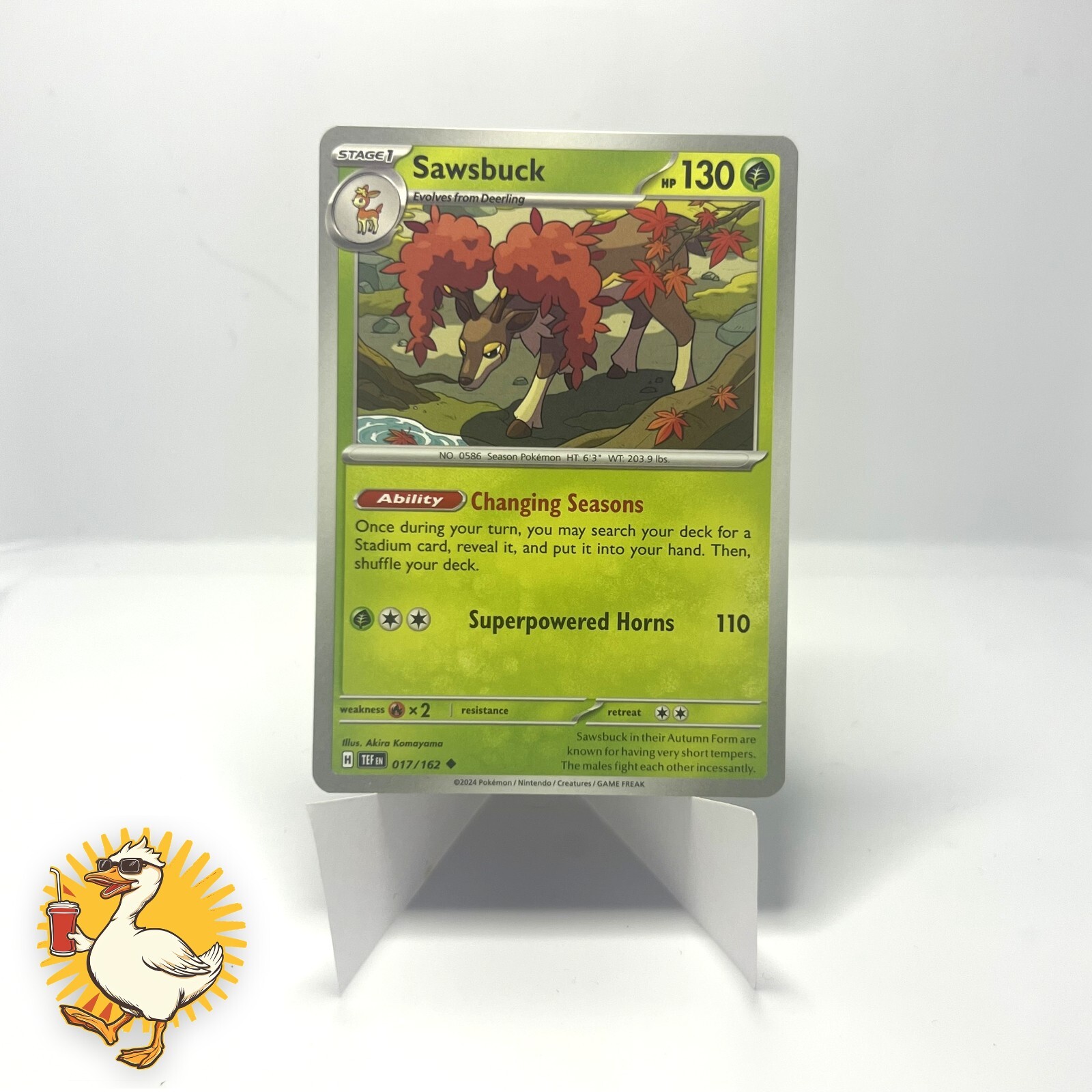 Pokémon TCG Sawsbuck #17 Pokemon Temporal Forces Ungraded - Near Mint