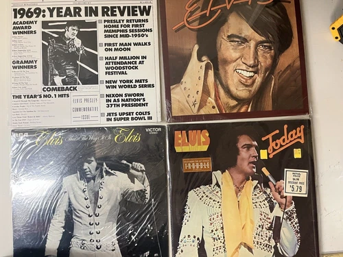 Lot Of  4 Vintage Elvis Presley Classic Vinyl LP Record Albums GREAT CONDITION