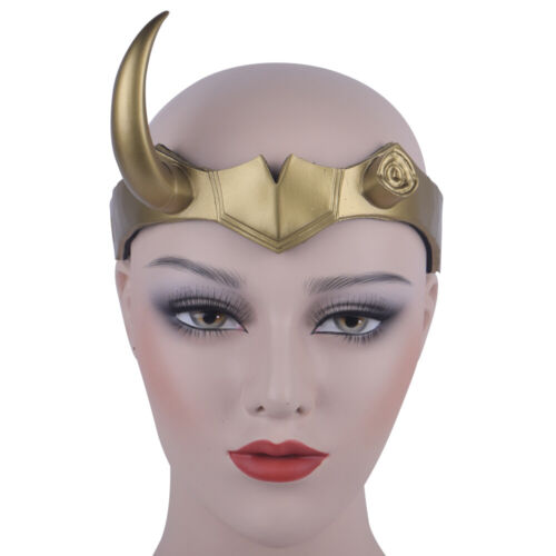 Cosplay Avengers Loki Sylvie Crown Horns Headband Superhero Hairband Alloy Props - Picture 1 of 12