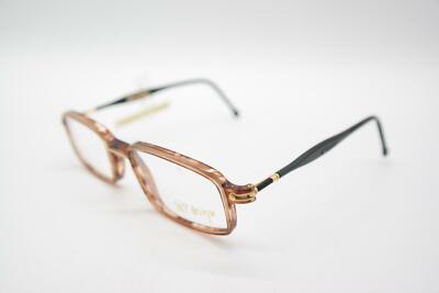 Lunettes Vintage OWP Design 7562 – Monture Carrée Or, Marron Et Noir – Neuf Sans étiquette