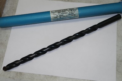 CHICAGO-LATROBE 14.5mm HSS Taper Length 13'' OAL Notch Point Twist Drill USA