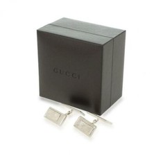 Gucci Curve Aperte Sterling Silver Chain Cuff Links