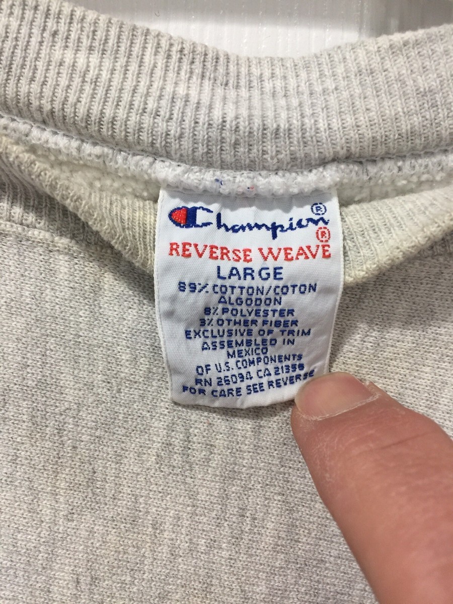 Vtg 90s Champion Reverse Weave Sweatshirt L University Of