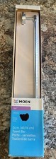 MOEN 24 in. Towel Bar Chrome ISO Style. Bathroom Towel New