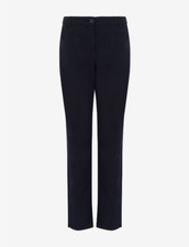 Armani Exchange Stretch Gabardine Trousers Women s,Navy,8.