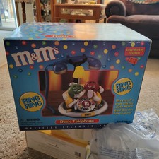 VINTAGE M M'S CANDY ANIMATED TALKING LIGHT UP CORDED TELEPHONE LAND LINE NEW