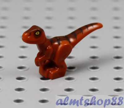 LEGO Dinosaur Baby Raptor Dark Orange T Rex Dino Jurassic