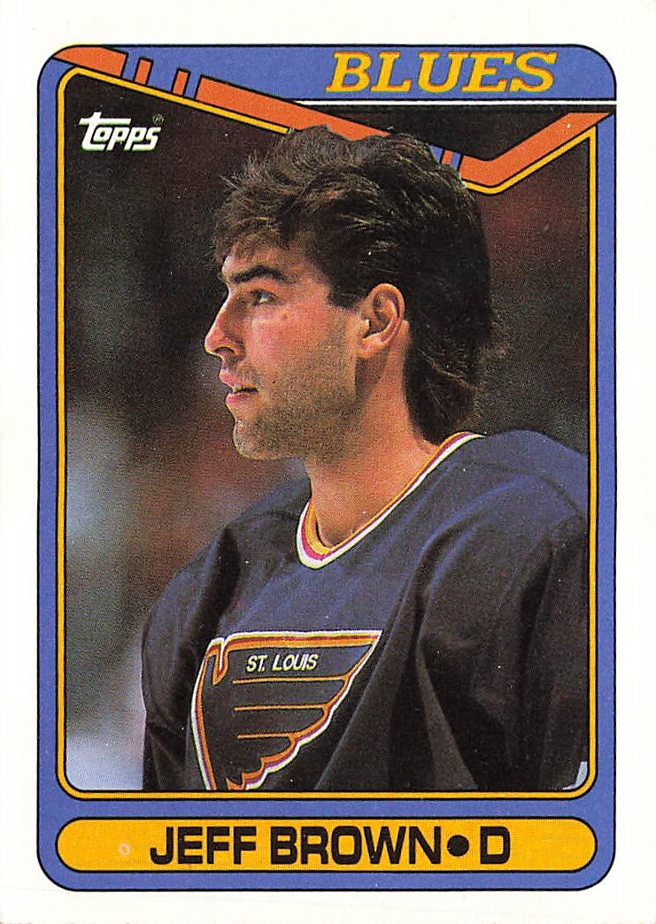 1990 Topps #295 Jeff Brown St. Louis Blues