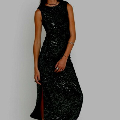pelican sequin maxi