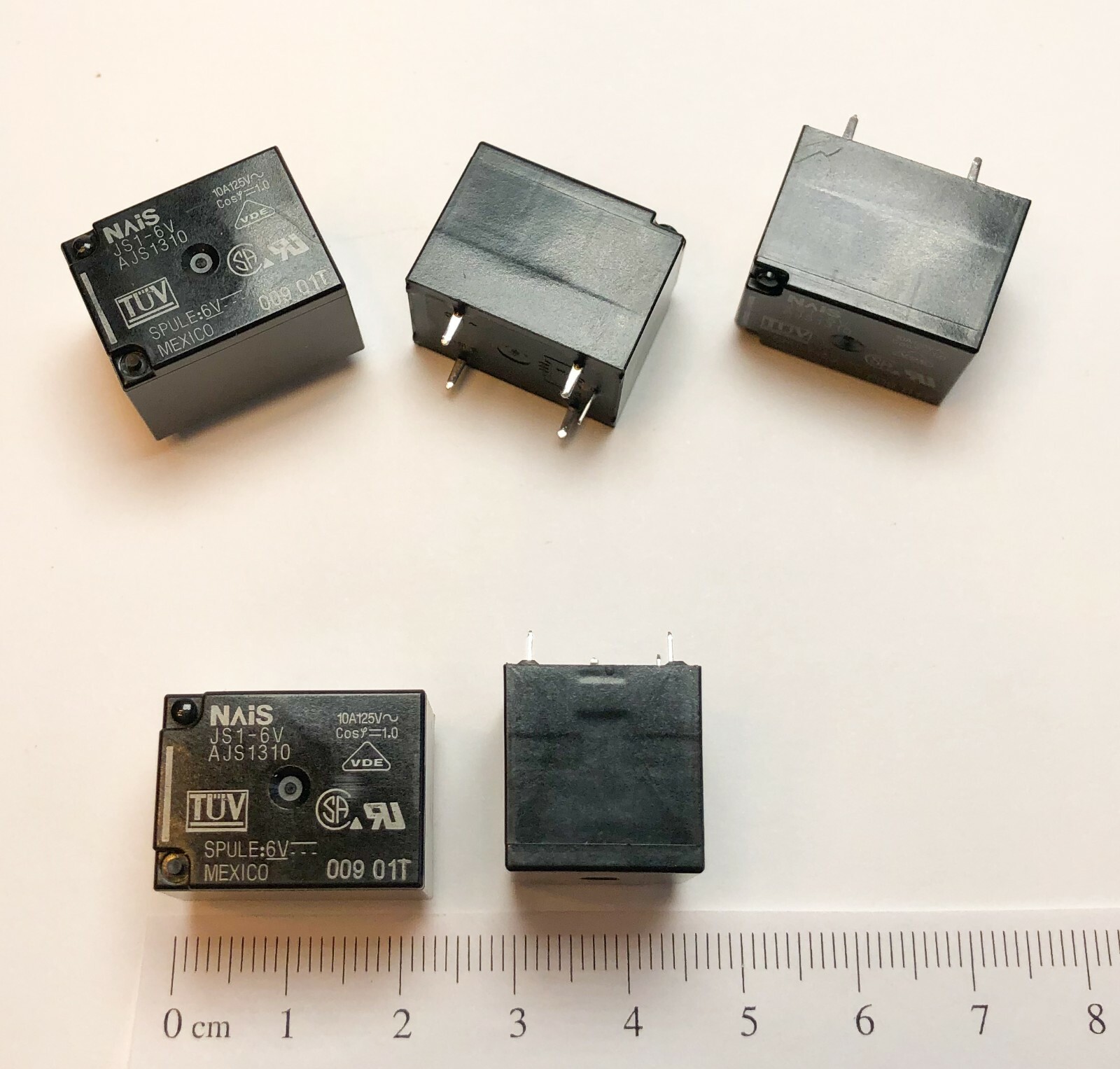 Panasonic Electric Works General Purpose Relays 10A 6VDC SPDT PCB - JS1 ...