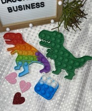 Push Pop Bubble It Silicone Sensory Fidget Rainbow Toy Autism Stress Relief Game