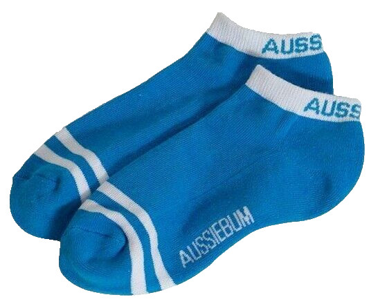 Австралийский бум, Мужские, сине-белая отделка, носки с глубоким вырезом, Размер 8-10