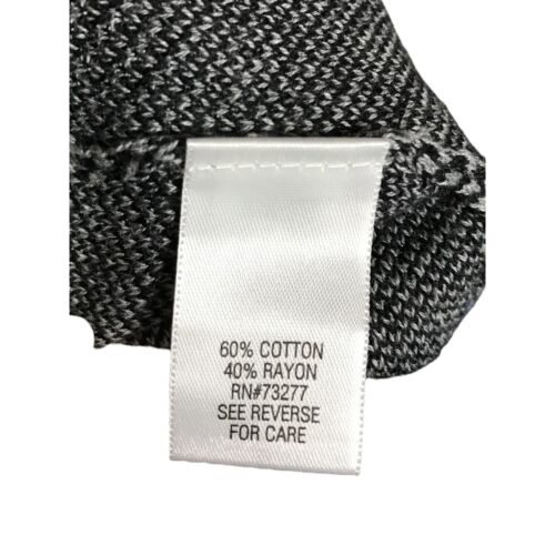 Dana Buchman Blue Gray Black Pattern Open Front Women's Poncho - Picture 2 of 3