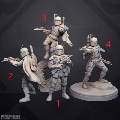 Legendary Bounty Hunter | 35mm | SW Legions | DnD Miniatures | Tabletop Gaming