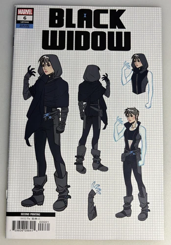 Black Widow# 6 Elena Casagrande 1:25 2ND Print Marvel Variant Edition LGY # 46