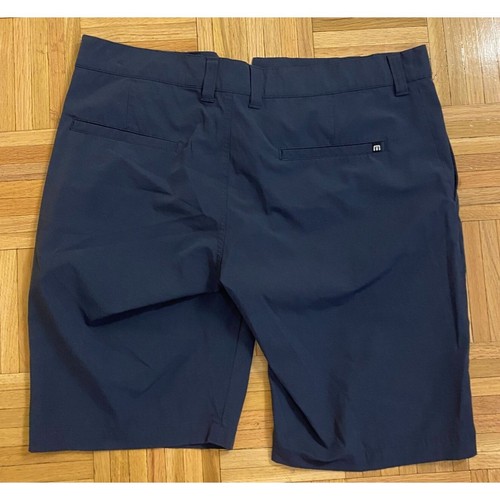 Travis Mathew Golf Shorts Mens 33 Blue Proceed With Caution Performance Stretch | eBay