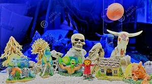 zombie fish tank decorations