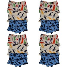 12 Pack Cotton Toddler Little Boys Kids Underwear Underpants Boxer Briefs 4T-8T