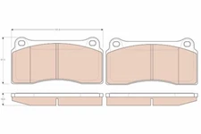 TRW GDB1536 brake pad set, disc brake for Daimler, FFPV, Jaguar