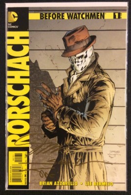 WATCHMEN #1 RORSCHACH JIM LEE SIGNED VARIANT DC Comic Book 1:200