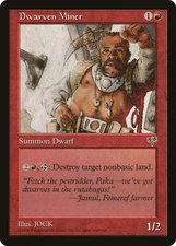 Dwarven Miner (HP) Mirage MIR Magic MTG