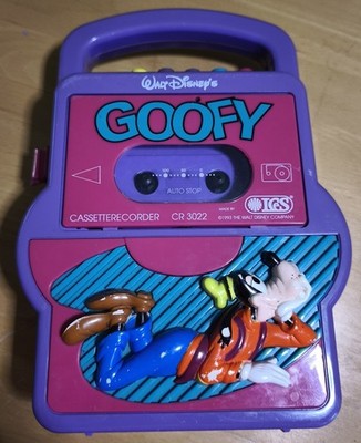 Walt Disney Goofy Cassetterecorder Vintage 1993 Selten RAR Sammler Retro Disney