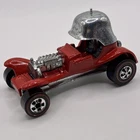 Hot Wheels Redline Red Baron 1969/1973 Red Enamel Back Wheels Capped - Hong Kong