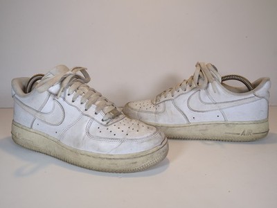 Nike Air Force 1 Low Weiß Herren Sneaker Schuhe Gr. UK 7 AF1 Freizeit